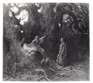 Merlin dans la forêt de Brocéliande, de 